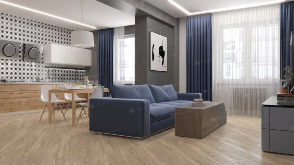 Каменно-полимерная плитка Alpine Floor Sequoia Секвойя Коньячная ECO 6-2, 4мм 43 класс в Чебоксарах