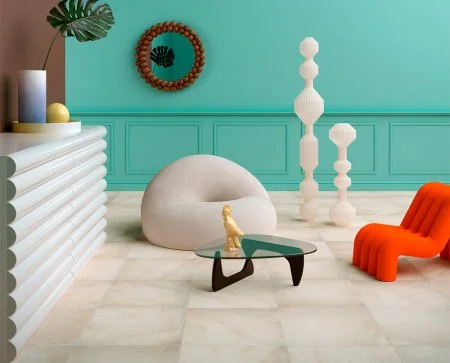 Керамогранит Coliseum Ривьера Уайт 60х60 (Натуральный и Реттифицированный) в Чебоксарах