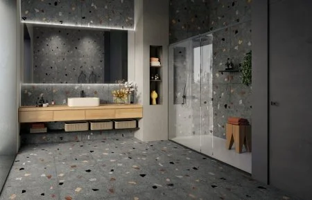 Керамогранит Coliseum Палладио Блэк 60х120 (Натуральный и Реттифицированный) в Чебоксарах