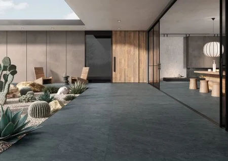 Керамогранит Vitra QuarStone Антрацит 60х120 (Натуральная и Реттифицированная) в Чебоксарах