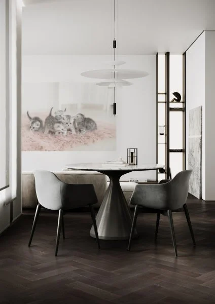 Паркетная доска Quartz Parquet Штучный паркет Дуб Смоляной 44-1258-01 в Чебоксарах