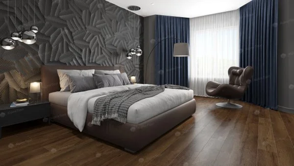 Кварц-виниловая плитка Alpine Floor Premium XL Дуб Шоколадный ЕСО 7-18, 8 мм. 43 класс в Чебоксарах