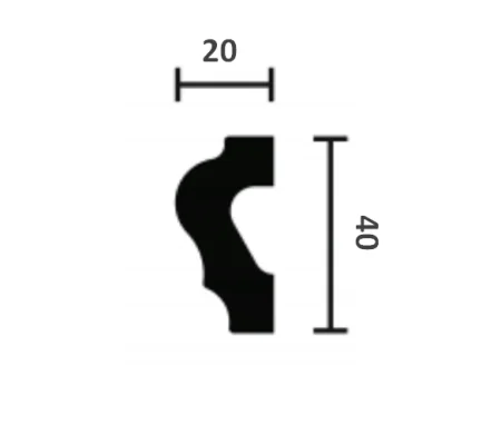 Молдинг NMC Wallstyl WL2 (40х20х2000 мм) в Чебоксарах