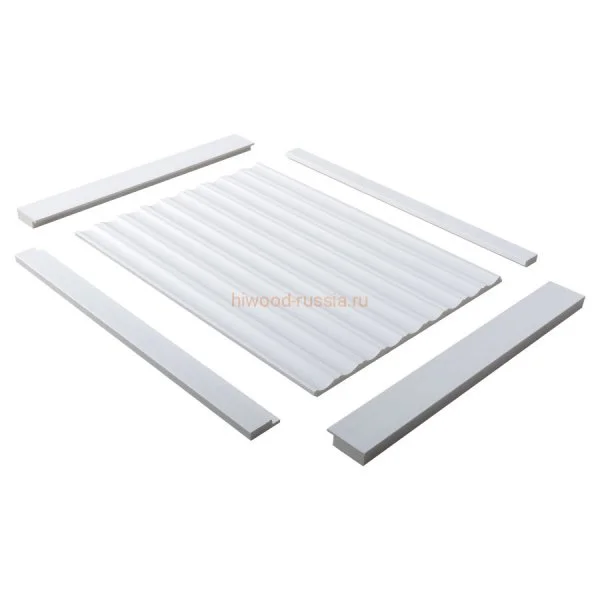 Финишный молдинг LF124A NP правый белый (42х12х2700мм) в Чебоксарах