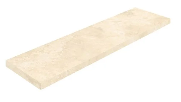 Керамогранит Coliseum Аурелия Уайт Ступень угловая левая (Натуральный, 33х120) в Чебоксарах