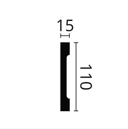 Плинтус NMC Wallstyl FD2S (110х15х2000 мм) в Чебоксарах
