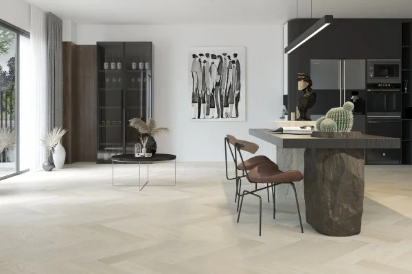 Паркетная доска Quartz Parquet Английская Ёлка Дуб Песочный 33-408 в Чебоксарах