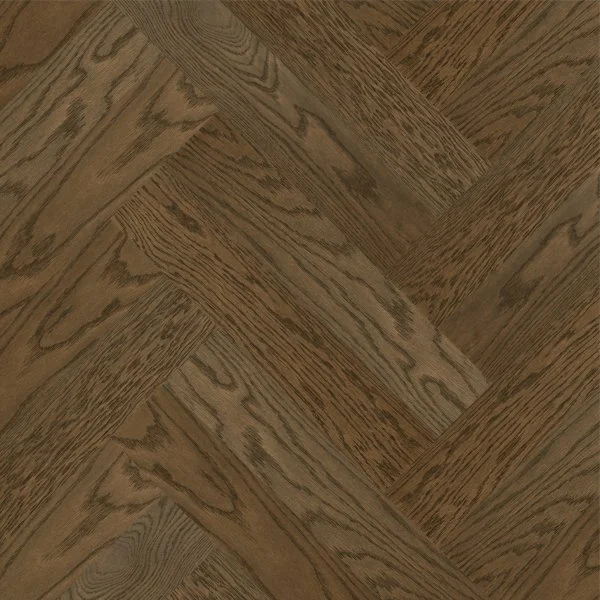 Паркетная доска Quartz Parquet Английская Ёлка Дуб Брауни 33-413 в Чебоксарах