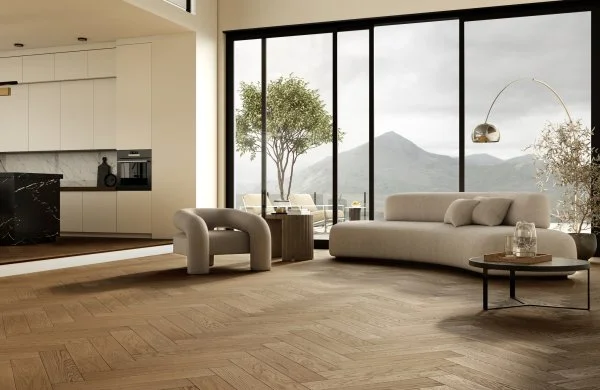 Паркетная доска Quartz Parquet Английская Ёлка Дуб Рустикальный 33-410 в Чебоксарах