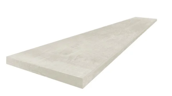 Керамогранит Coliseum Экспо Уайт Ступень угловая левая (Натуральный, 33х60) в Чебоксарах