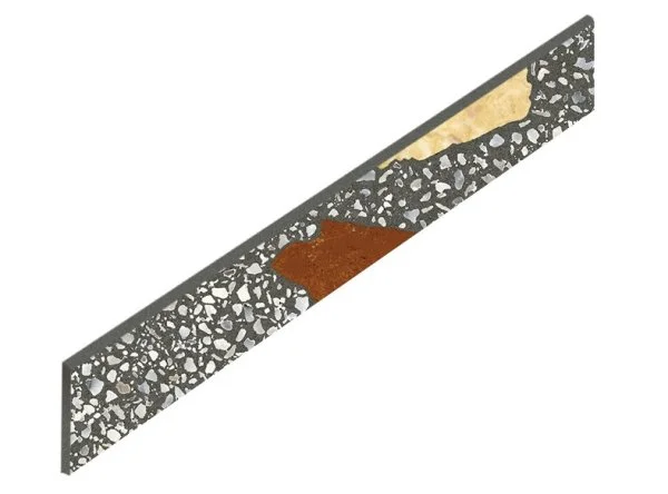 Керамогранит Coliseum Палладио Блэк Плинтус (Натуральный, 7,2х60) в Чебоксарах