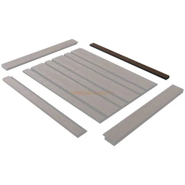 Финишный молдинг LF124B BR396K левый декорированный (31х12х2700мм) в Чебоксарах