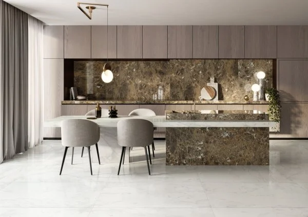 Керамогранит Italon Шарм Делюкс Бьянко Микеланджело 60х120 (Паттинированная и реттифицированная) в Чебоксарах