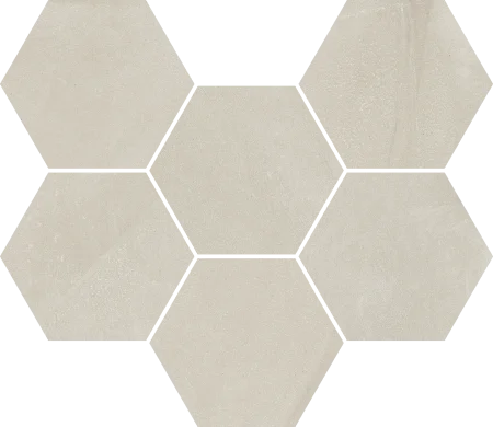 Керамогранит Italon Континуум Пьюр Мозаика Гексагон (Натуральная 25х29) в Чебоксарах