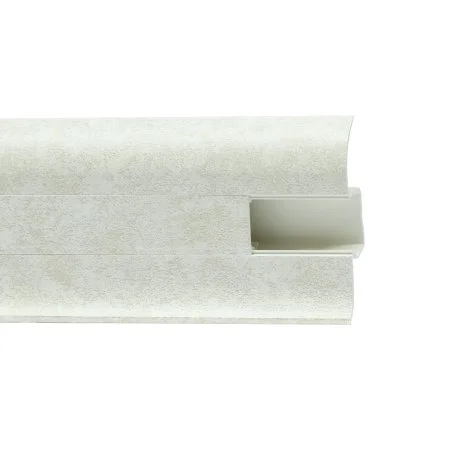 Пластиковый плинтус Royce №860 Белый Кварц (58х22х2200мм) в Чебоксарах