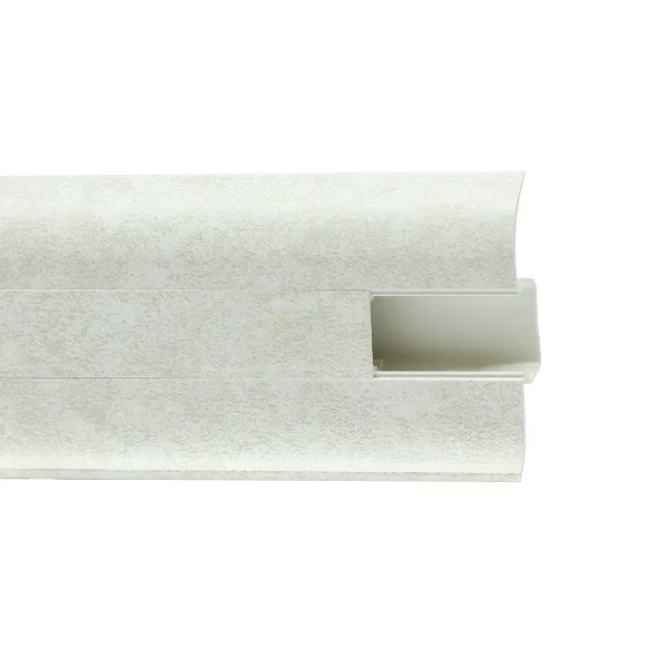 Пластиковый плинтус Royce №860 Белый Кварц (58х22х2200мм) в Чебоксарах