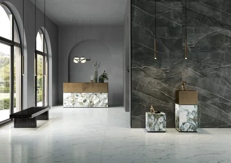 Керамогранит Vitra SityMarble Калакатта Блэк 60х120 (Лаппатированная и Реттифицированная) в Чебоксарах